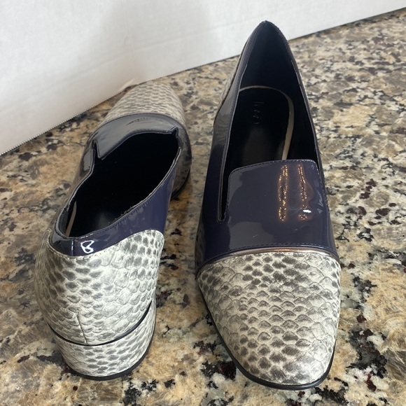 LOGO by Lori Goldstein Mixed Media Slip-On Loafers Snake Combo 10 - Picture 10 of 12